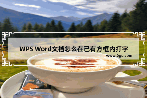 WPS Word文档怎么在已有方框内打字 WPS Word文档在已有方框内打字的方法