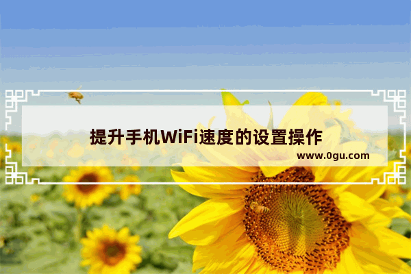 提升手机WiFi速度的设置操作