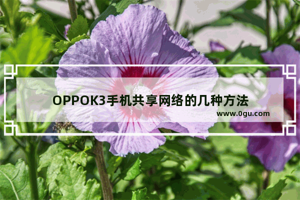 OPPOK3手机共享网络的几种方法