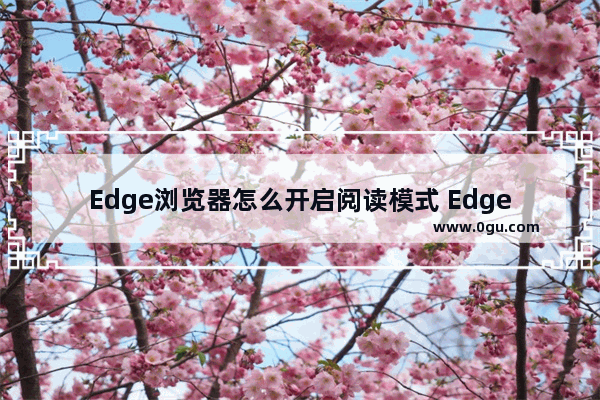 Edge浏览器怎么开启阅读模式 Edge浏览器开启阅读模式的方法