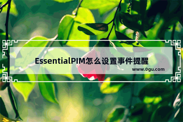 EssentialPIM怎么设置事件提醒 EssentialPIM设置事件提醒的方法