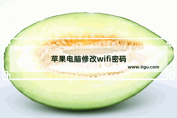 苹果电脑修改wifi密码