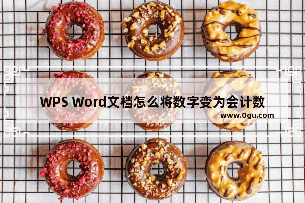 WPS Word文档怎么将数字变为会计数字 WPS Word文档将数字变为会计数字的方法