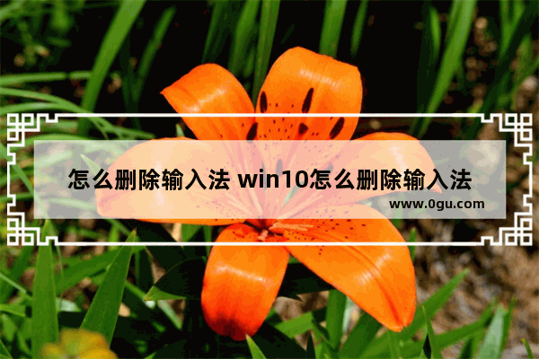 怎么删除输入法 win10怎么删除输入法