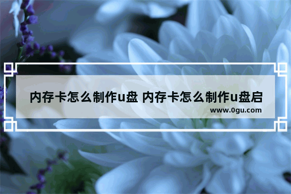 内存卡怎么制作u盘 内存卡怎么制作u盘启动