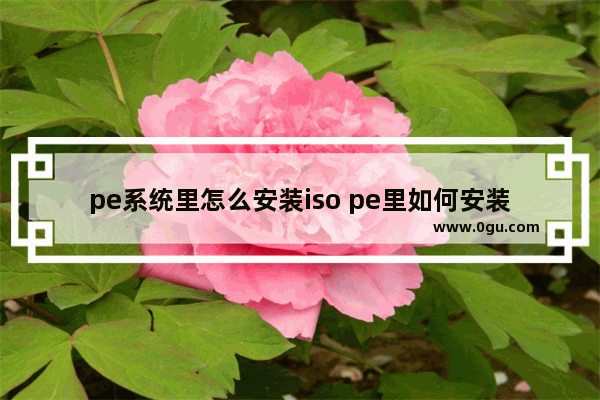 pe系统里怎么安装iso pe里如何安装iso