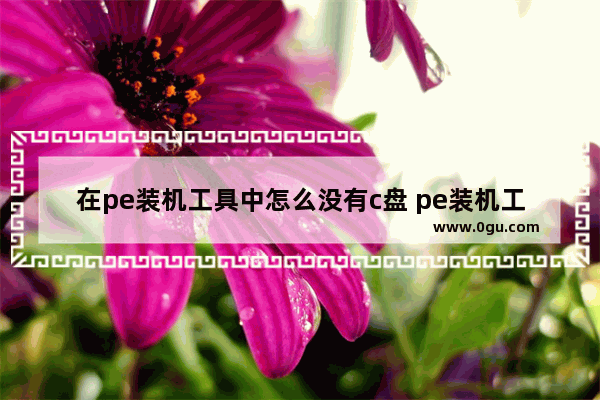 在pe装机工具中怎么没有c盘 pe装机工具找不到u盘