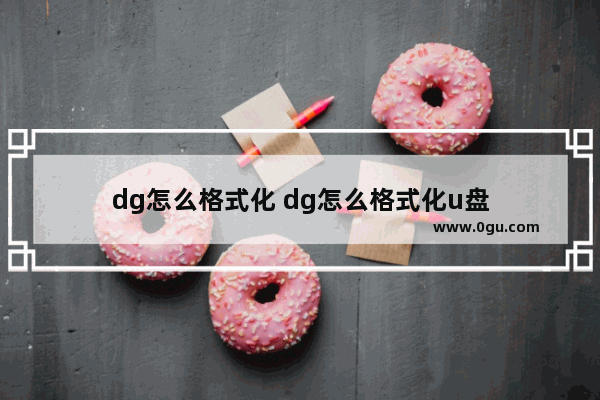 dg怎么格式化 dg怎么格式化u盘