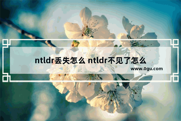 ntldr丢失怎么 ntldr不见了怎么办