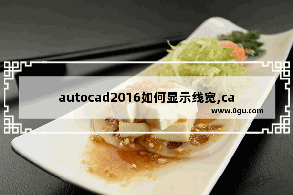 autocad2016如何显示线宽,cad2014怎么设置显示线宽