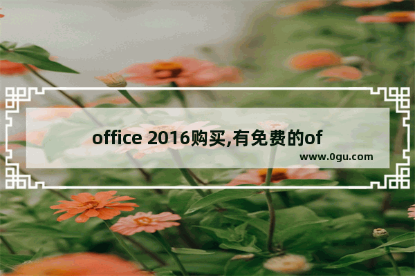 office 2016购买,有免费的office2016吗