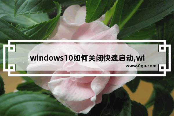 windows10如何关闭快速启动,win10系统的快速启动怎么关闭