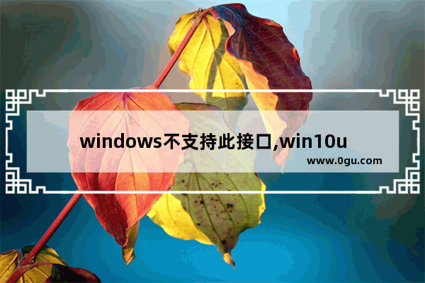 windows不支持此接口,win10usb接口没反应识别不了