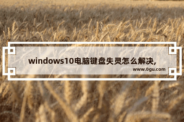 windows10电脑键盘失灵怎么解决,win10系统USB键盘全部没反应