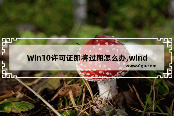 Win10许可证即将过期怎么办,windows10的许可证即将过期怎么办