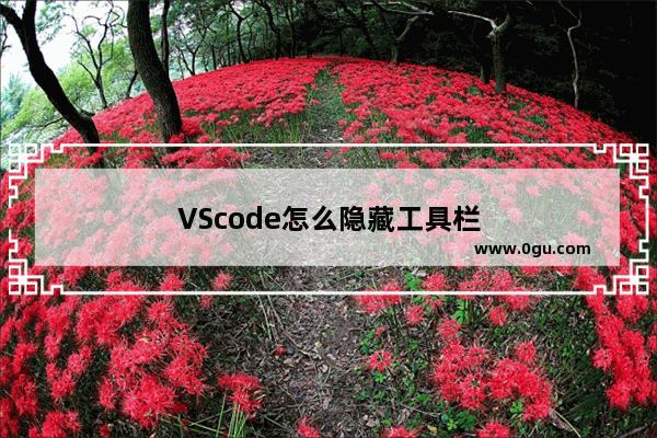 VScode怎么隐藏工具栏