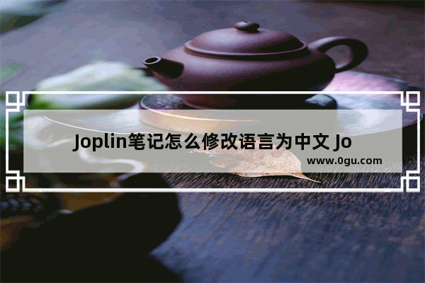 Joplin笔记怎么修改语言为中文 Joplin笔记修改语言为中文的方法