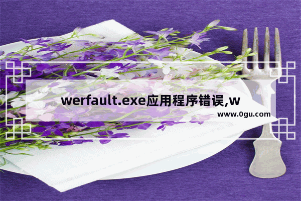 werfault.exe应用程序错误,werfault应用程序错误win10