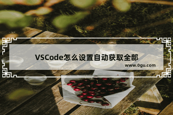 VSCode怎么设置自动获取全部