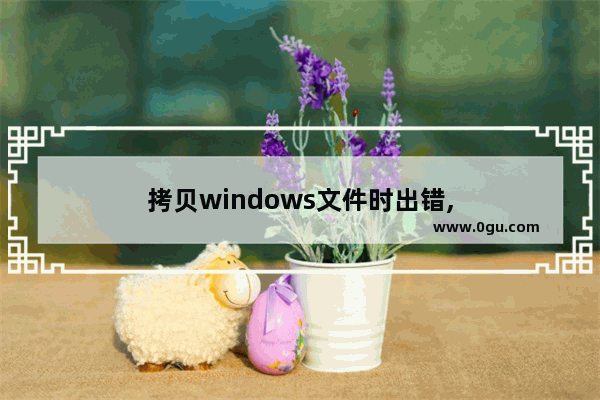 拷贝windows文件时出错,