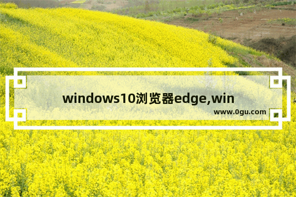 windows10浏览器edge,windows浏览器edge 1