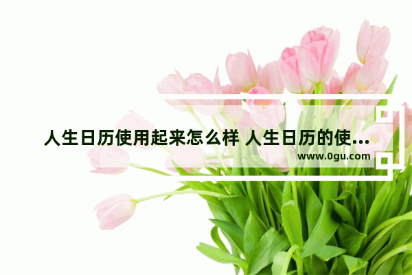 人生日历使用起来怎么样 人生日历的使用方法