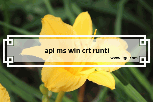 api ms win crt runtime l2 1 0.dll 丢失,api ms win crt runtime l1 1 0.dll 加载失败