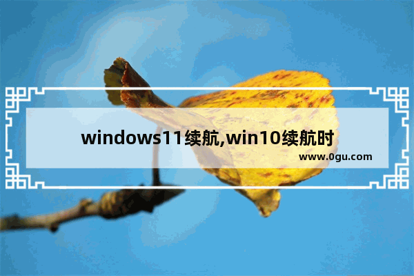 windows11续航,win10续航时间