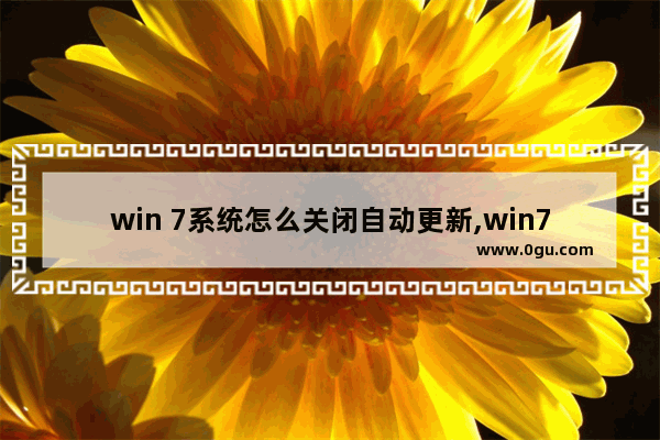 win 7系统怎么关闭自动更新,win7系统怎么关闭系统自动更新