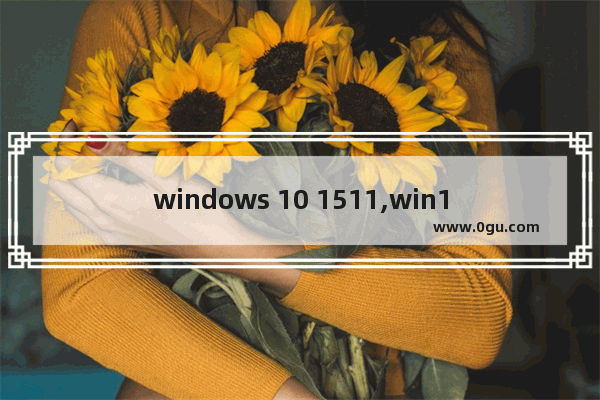 windows 10 1511,win10 1511版本