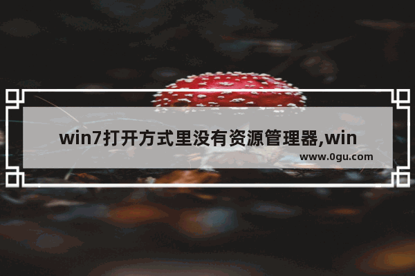 win7打开方式里没有资源管理器,windows资源管理器操作中当打开一个子目录后