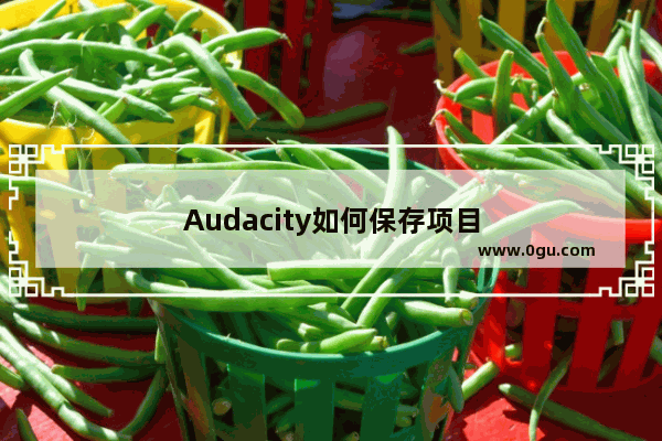 Audacity如何保存项目