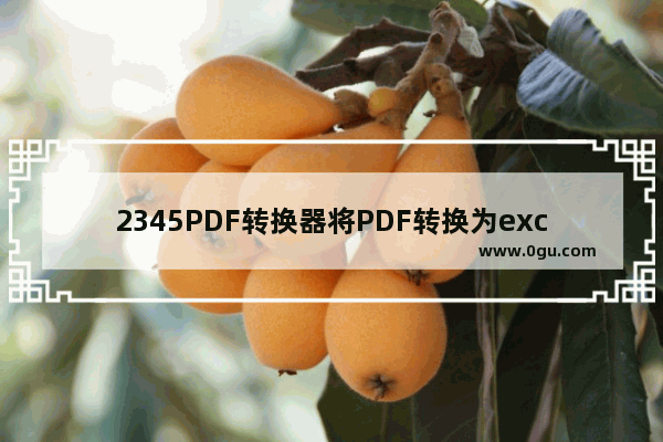 2345PDF转换器将PDF转换为excel方法 2345PDF转换器如何将PDF转换为excel