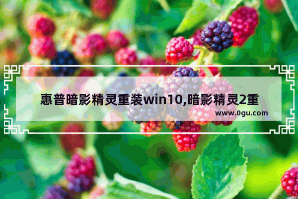 惠普暗影精灵重装win10,暗影精灵2重装系统