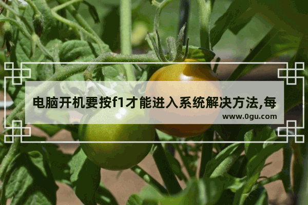 电脑开机要按f1才能进入系统解决方法,每次开机都得按f1才进入系统是什么原因造成的