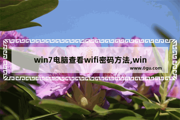 win7电脑查看wifi密码方法,win7怎样查看wifi密码