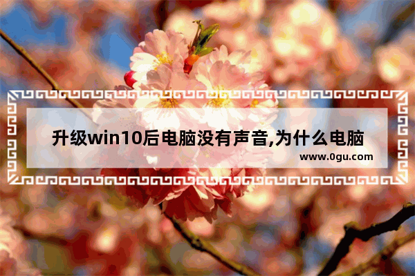 升级win10后电脑没有声音,为什么电脑升级windows10没有声音