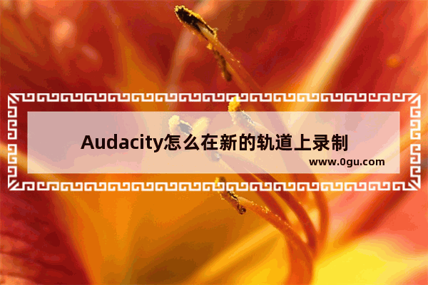 Audacity怎么在新的轨道上录制