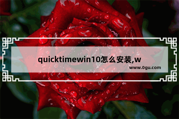 quicktimewin10怎么安装,win10安装不了quicktime