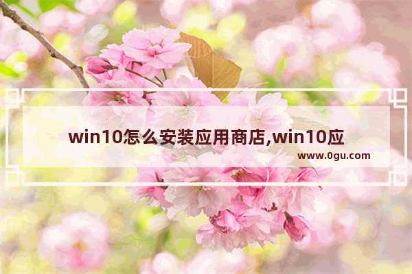 win10怎么安装应用商店,win10应用商店的软件安装在哪