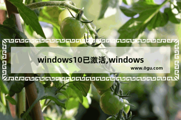 windows10已激活,windows10产品激活失败