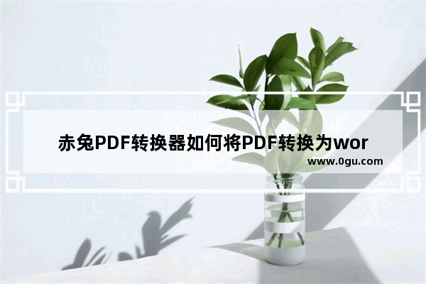 赤兔PDF转换器如何将PDF转换为word 赤兔PDF转换器将PDF转换为word方法