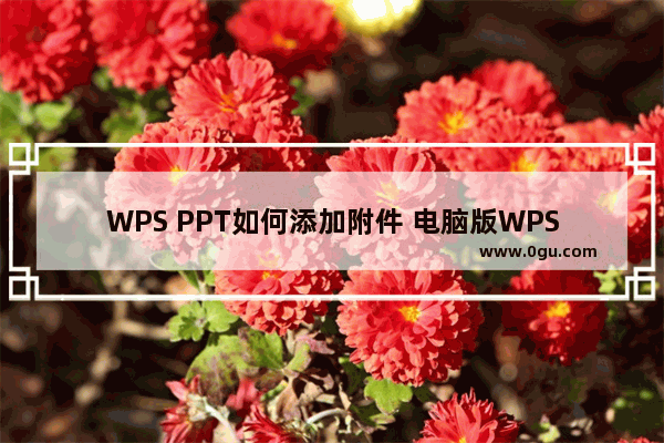 WPS PPT如何添加附件 电脑版WPS PPT添加附件的方法