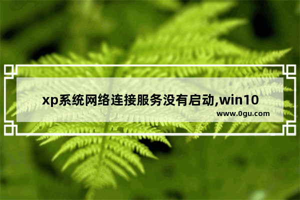 xp系统网络连接服务没有启动,win10没有启动服务器服务