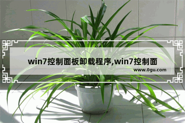 win7控制面板卸载程序,win7控制面板删除不了程序