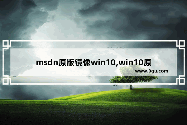 msdn原版镜像win10,win10原版镜像iso用u盘安装方法