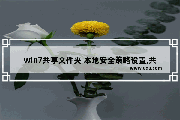 win7共享文件夹 本地安全策略设置,共享文件安全策略设置