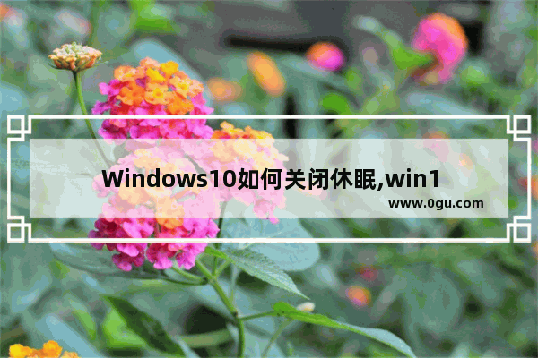 Windows10如何关闭休眠,win10休眠如何关闭