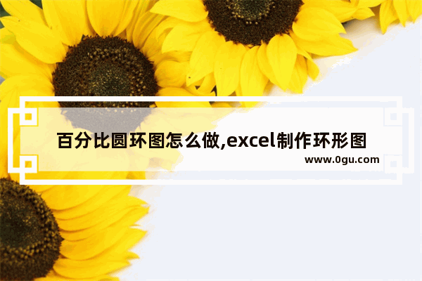 百分比圆环图怎么做,excel制作环形图并在图上显示百分比