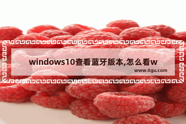 windows10查看蓝牙版本,怎么看win10有没有蓝牙